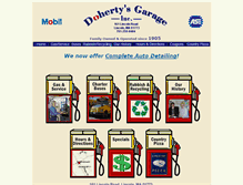 Tablet Screenshot of dohertysgarage.com